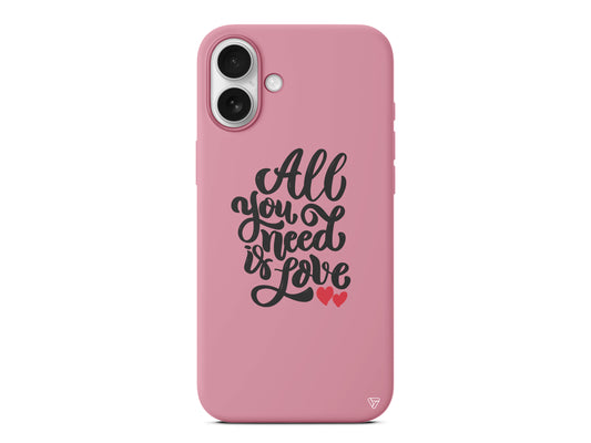 You Need Love Lansman Model İçi Kadife Silikon Telefon Kılıfı – Plus Serisine Özel