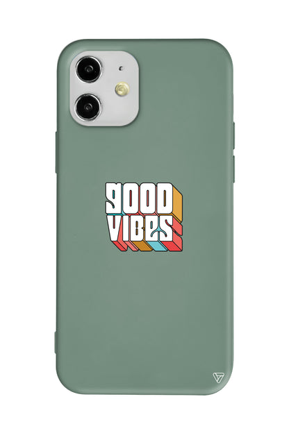 Good Vibes Lansman Model İçi Kadife Silikon Telefon Kılıfı
