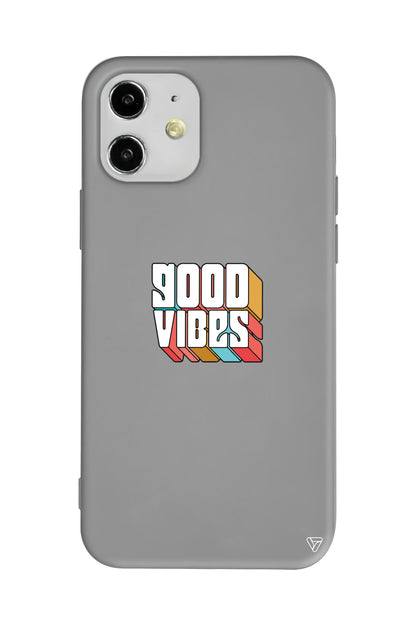 Good Vibes Lansman Model İçi Kadife Silikon Telefon Kılıfı