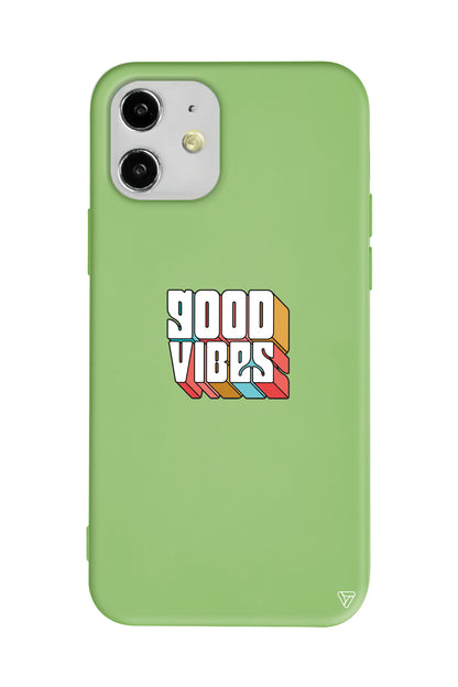 Good Vibes Lansman Model İçi Kadife Silikon Telefon Kılıfı