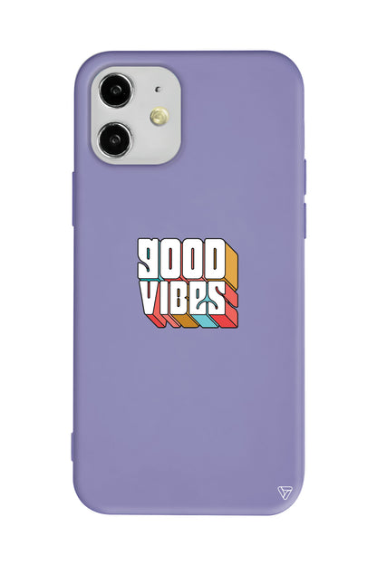Good Vibes Lansman Model İçi Kadife Silikon Telefon Kılıfı