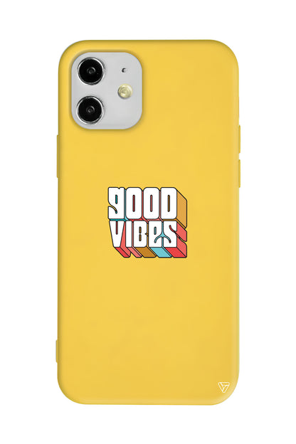 Good Vibes Lansman Model İçi Kadife Silikon Telefon Kılıfı