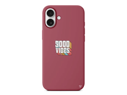 Good Vibes Lansman Model İçi Kadife Silikon Telefon Kılıfı