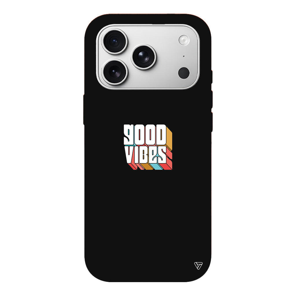 Good Vibes Lansman Model İçi Kadife Silikon Telefon Kılıfı