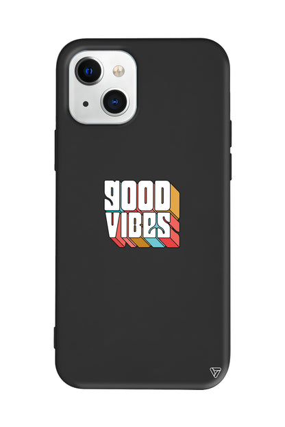 Good Vibes Lansman Model İçi Kadife Silikon Telefon Kılıfı