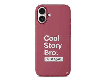 Cool Story Bro Lansman Model İçi Kadife Silikon Telefon Kılıfı