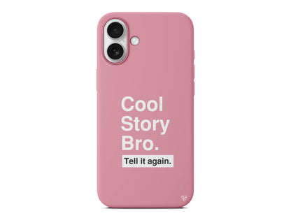 Cool Story Bro Lansman Model İçi Kadife Silikon Telefon Kılıfı – Plus Serisine Özel