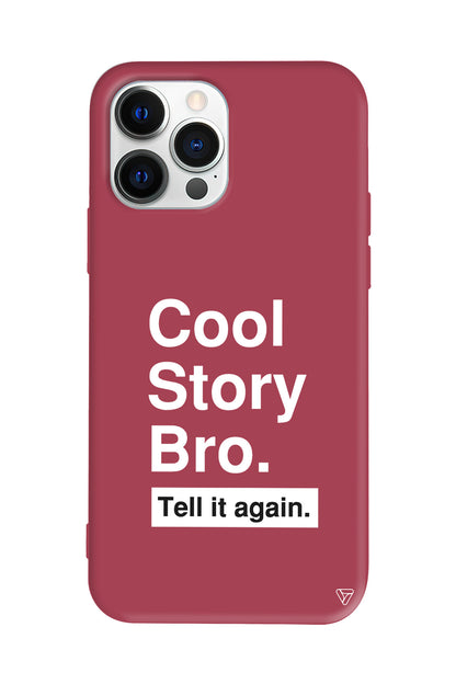 Cool Story Bro Lansman Model İçi Kadife Silikon Telefon Kılıfı