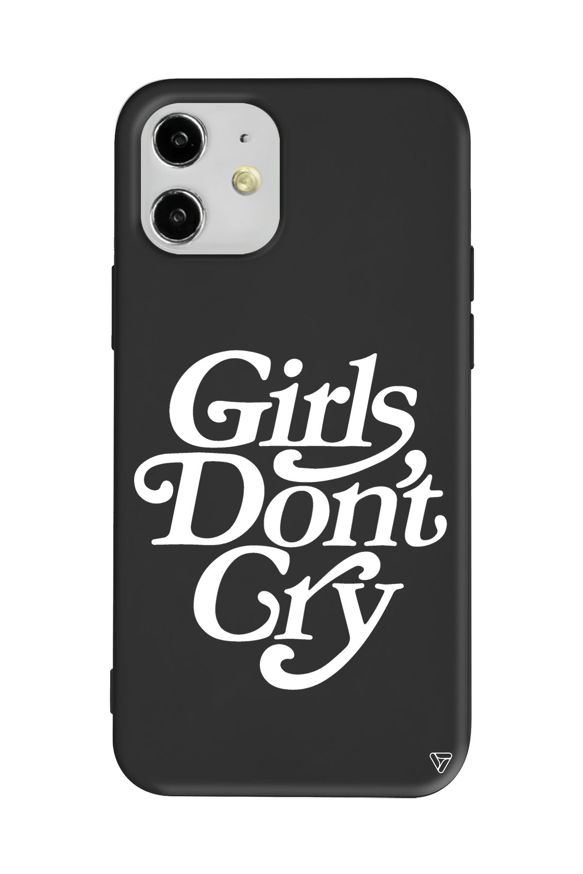 Girls Don't Gry Lansman Model İçi Kadife Silikon Telefon Kılıfı