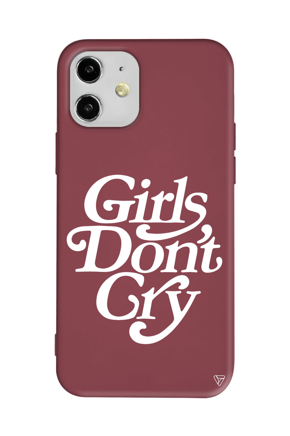 Girls Don't Gry Lansman Model İçi Kadife Silikon Telefon Kılıfı