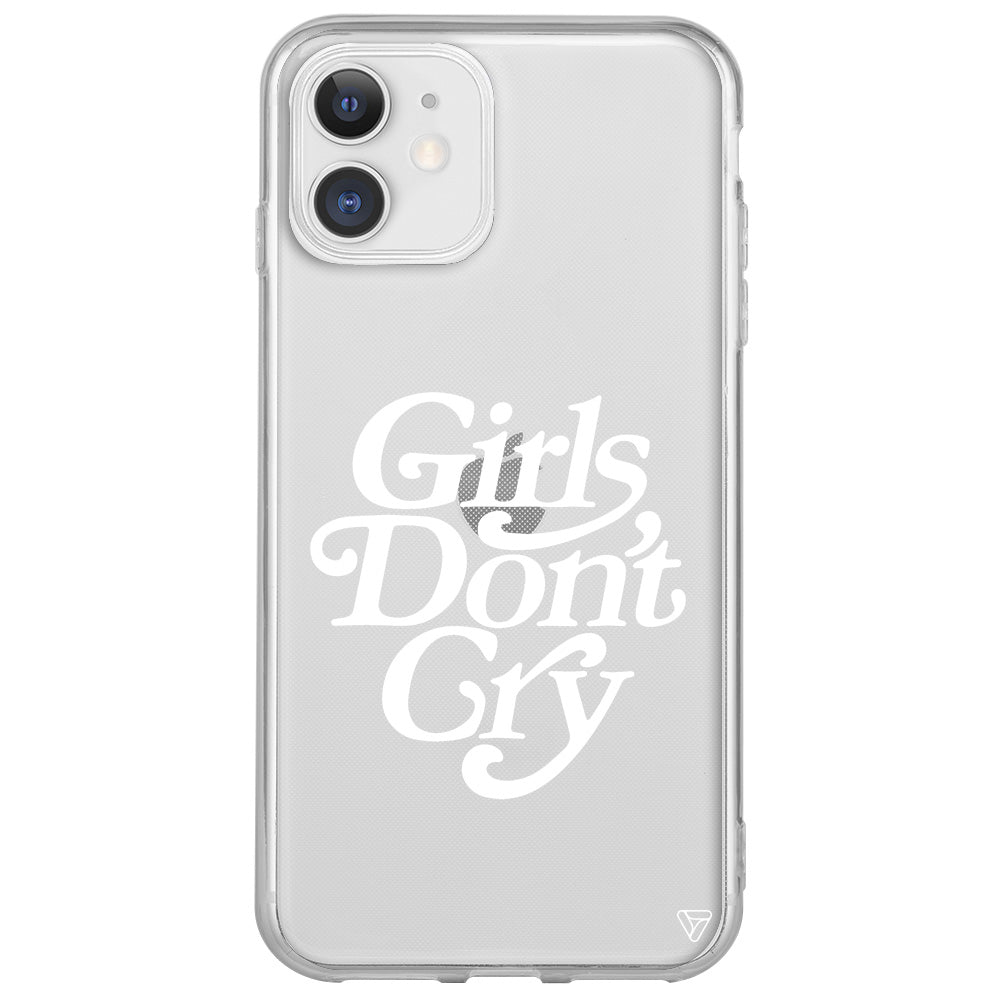 Girls Don't Gry Lansman Model İçi Kadife Silikon Telefon Kılıfı
