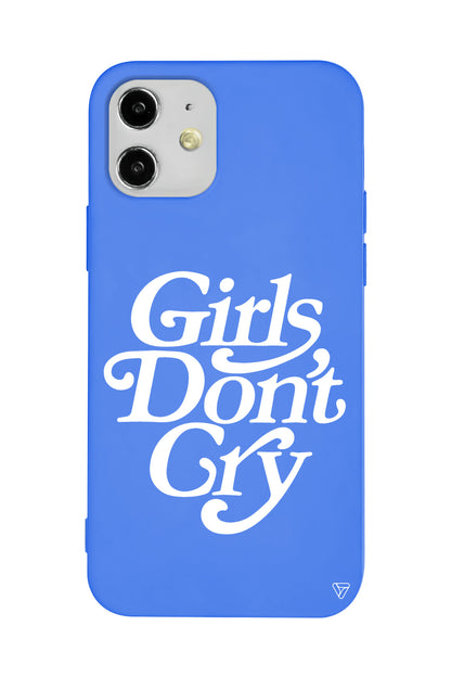 Girls Don't Gry Lansman Model İçi Kadife Silikon Telefon Kılıfı