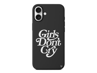 Girls Don't Gry Lansman Model İçi Kadife Silikon Telefon Kılıfı – Plus Serisine Özel