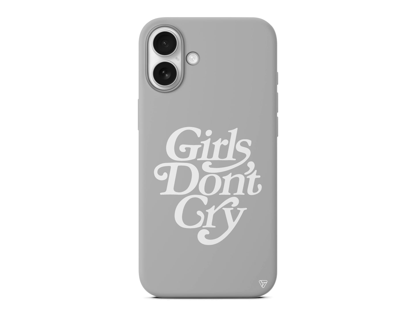 Girls Don't Gry Lansman Model İçi Kadife Silikon Telefon Kılıfı