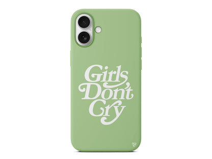 Girls Don't Gry Lansman Model İçi Kadife Silikon Telefon Kılıfı