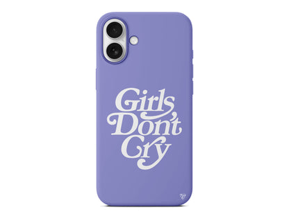 Girls Don't Gry Lansman Model İçi Kadife Silikon Telefon Kılıfı