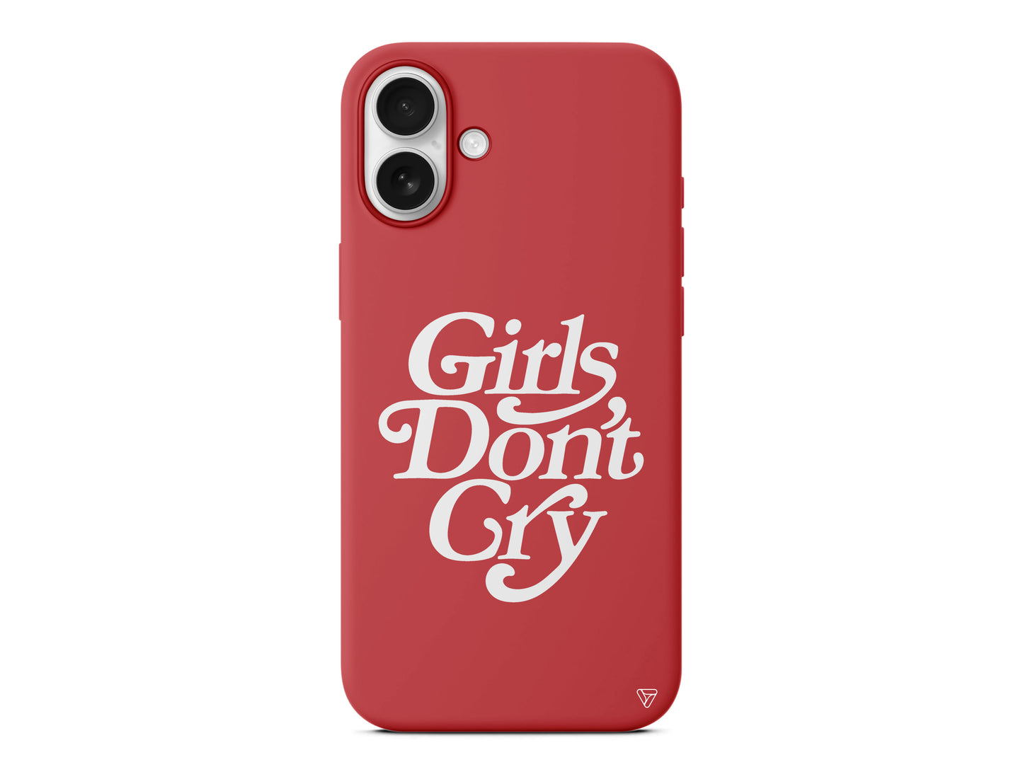 Girls Don't Gry Lansman Model İçi Kadife Silikon Telefon Kılıfı – Plus Serisine Özel