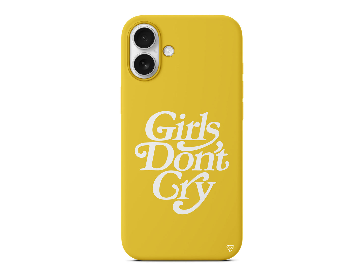 Girls Don't Gry Lansman Model İçi Kadife Silikon Telefon Kılıfı