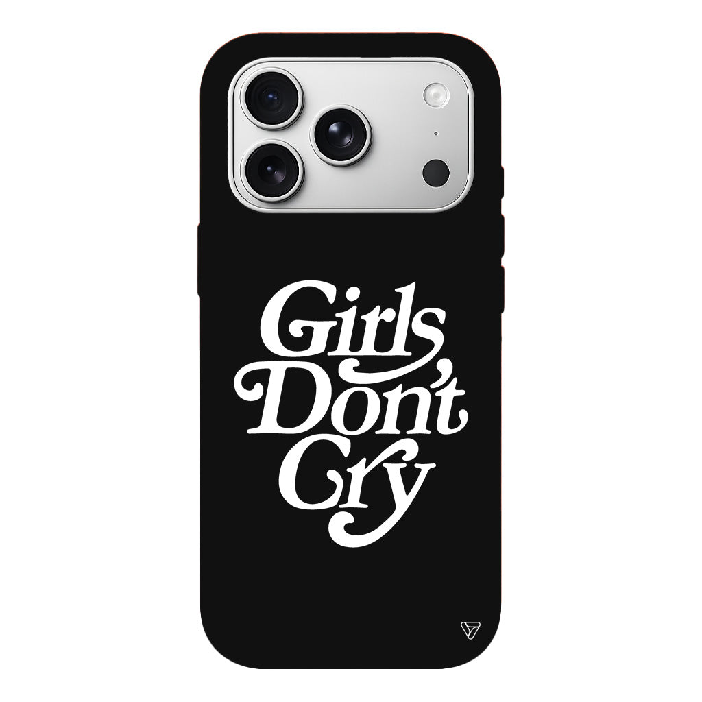 Girls Don't Gry Lansman Model İçi Kadife Silikon Telefon Kılıfı
