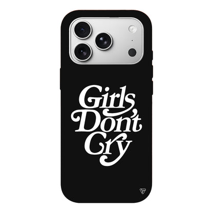Girls Don't Gry Lansman Model İçi Kadife Silikon Telefon Kılıfı