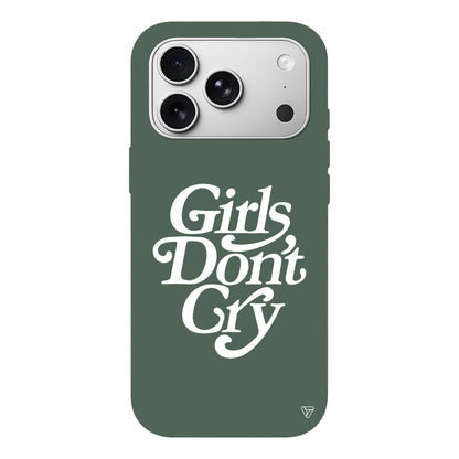 Girls Don't Gry Lansman Model İçi Kadife Silikon Telefon Kılıfı
