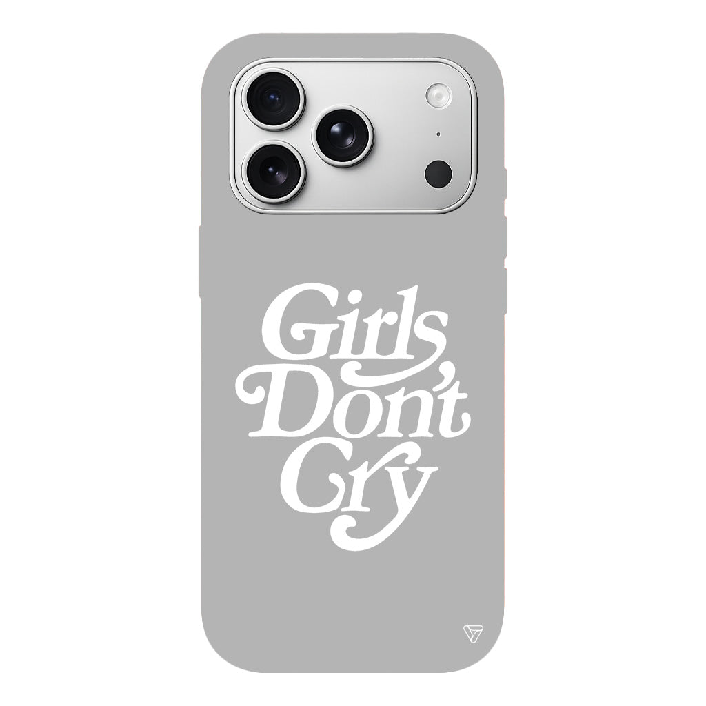 Girls Don't Gry Lansman Model İçi Kadife Silikon Telefon Kılıfı