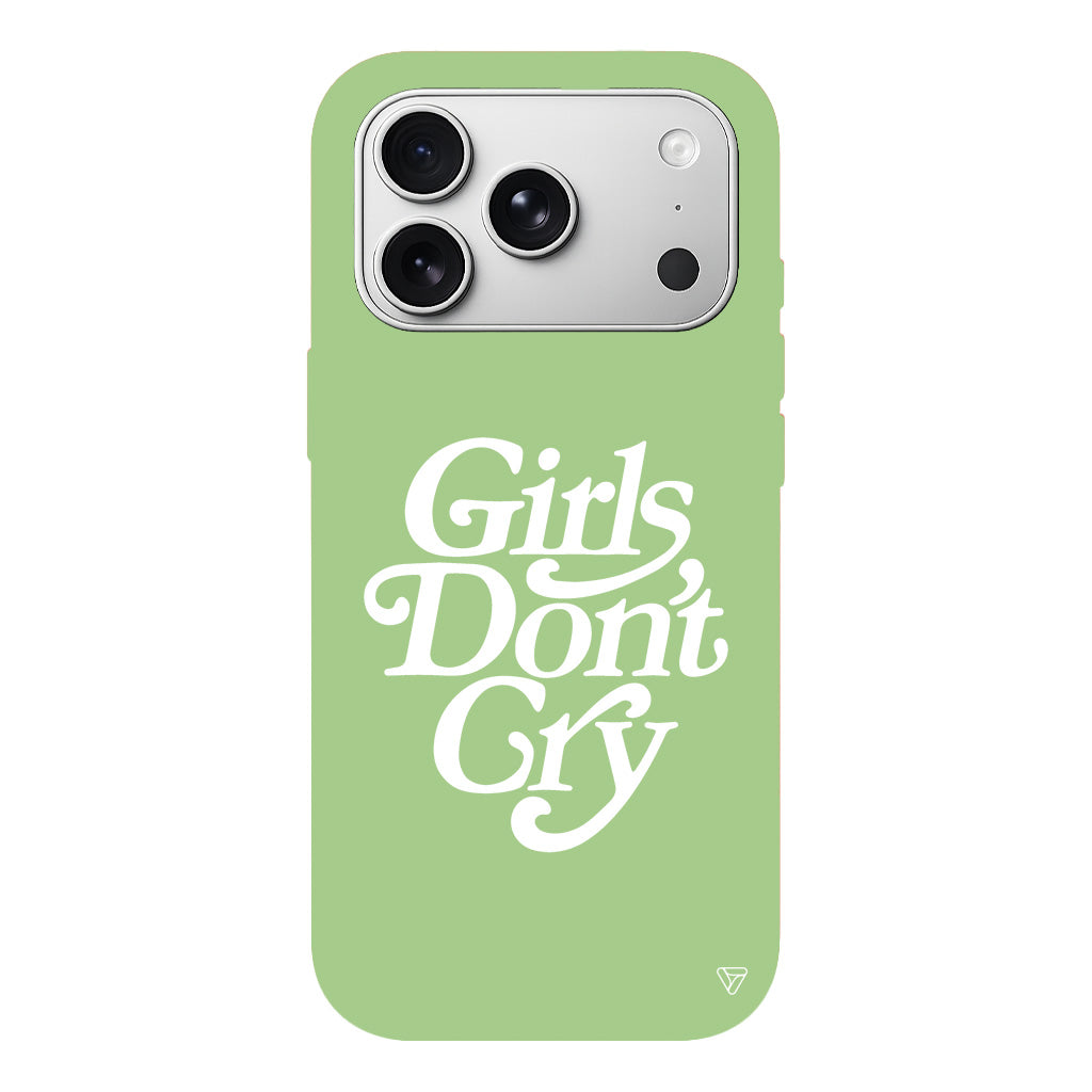 Girls Don't Gry Lansman Model İçi Kadife Silikon Telefon Kılıfı