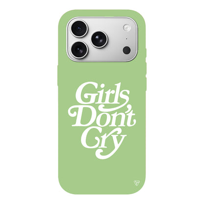Girls Don't Gry Lansman Model İçi Kadife Silikon Telefon Kılıfı