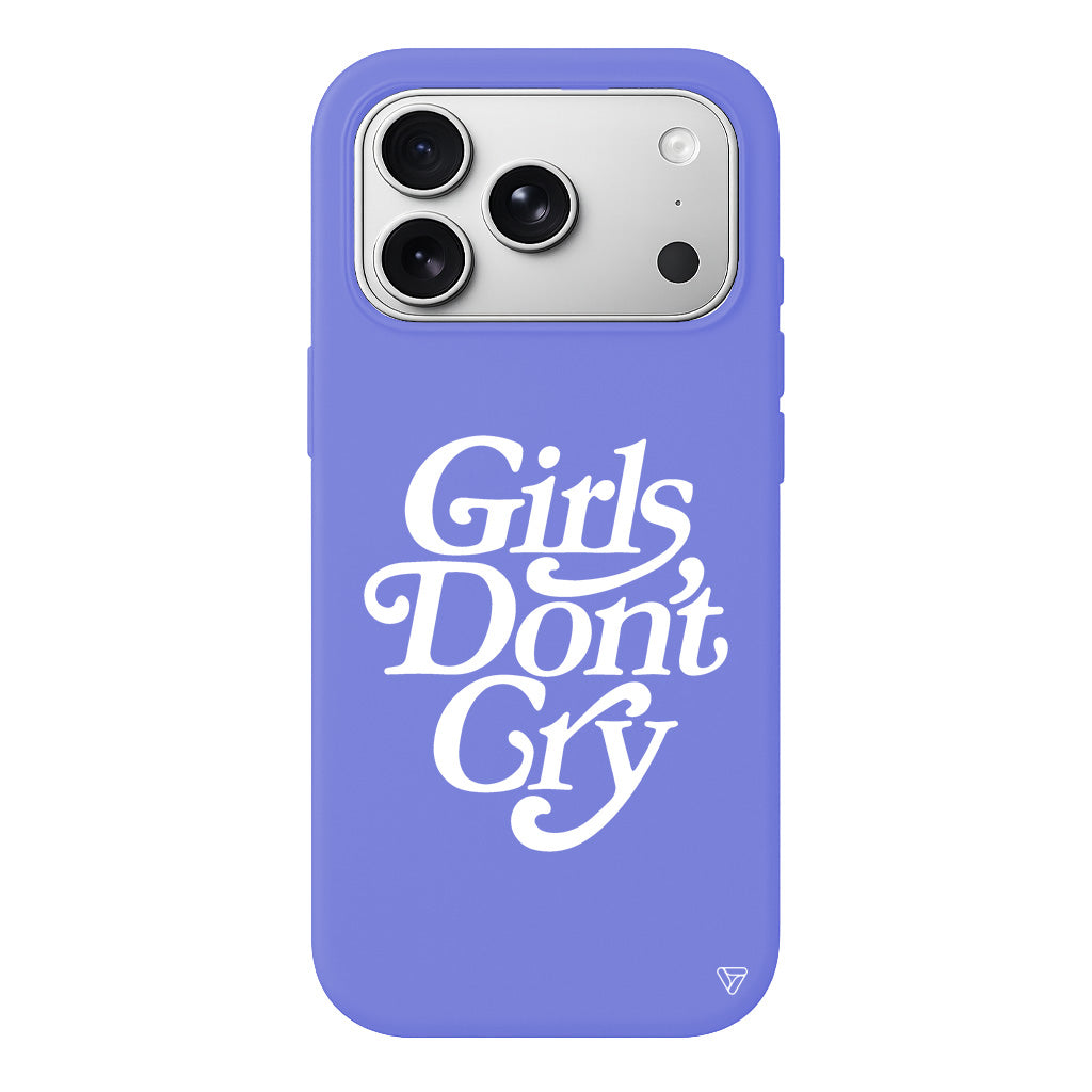 Girls Don't Gry Lansman Model İçi Kadife Silikon Telefon Kılıfı