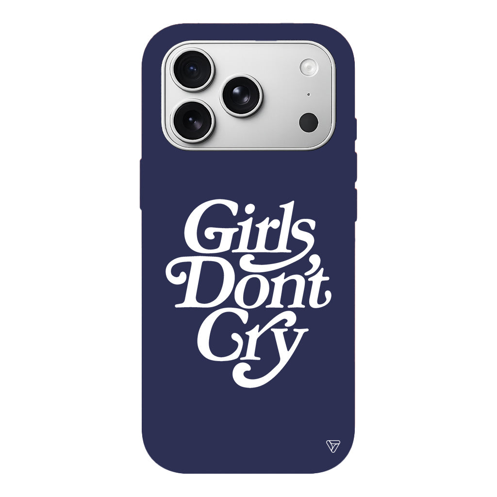 Girls Don't Gry Lansman Model İçi Kadife Silikon Telefon Kılıfı