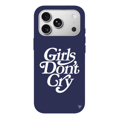 Girls Don't Gry Lansman Model İçi Kadife Silikon Telefon Kılıfı