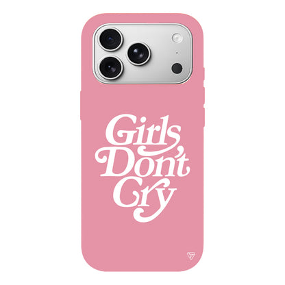 Girls Don't Gry Lansman Model İçi Kadife Silikon Telefon Kılıfı