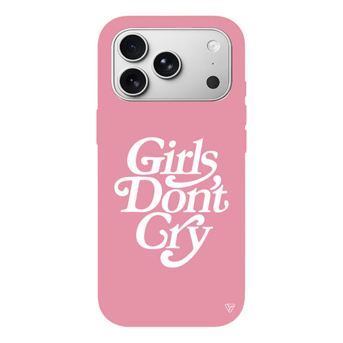 Girls Don't Gry Lansman Model İçi Kadife Silikon Telefon Kılıfı