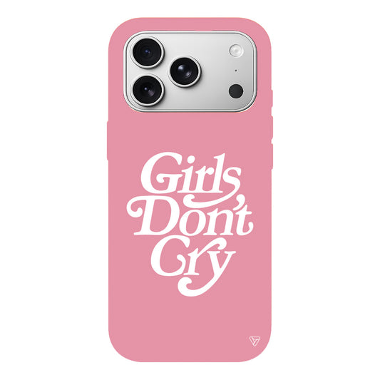 Girls Don't Gry Lansman Model İçi Kadife Silikon Telefon Kılıfı