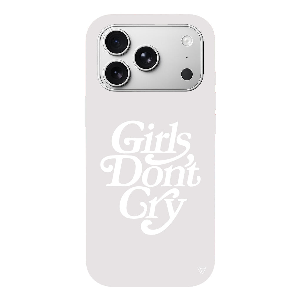 Girls Don't Gry Lansman Model İçi Kadife Silikon Telefon Kılıfı