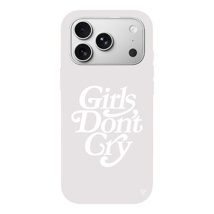 Girls Don't Gry Lansman Model İçi Kadife Silikon Telefon Kılıfı