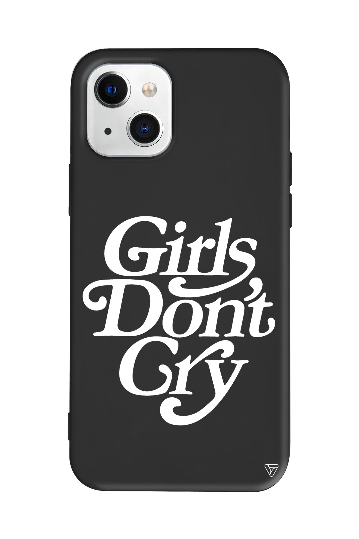 Girls Don't Gry Lansman Model İçi Kadife Silikon Telefon Kılıfı – Plus Serisine Özel