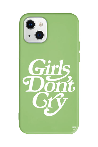 Girls Don't Gry Lansman Model İçi Kadife Silikon Telefon Kılıfı – Plus Serisine Özel