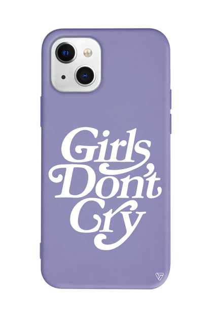 Girls Don't Gry Lansman Model İçi Kadife Silikon Telefon Kılıfı