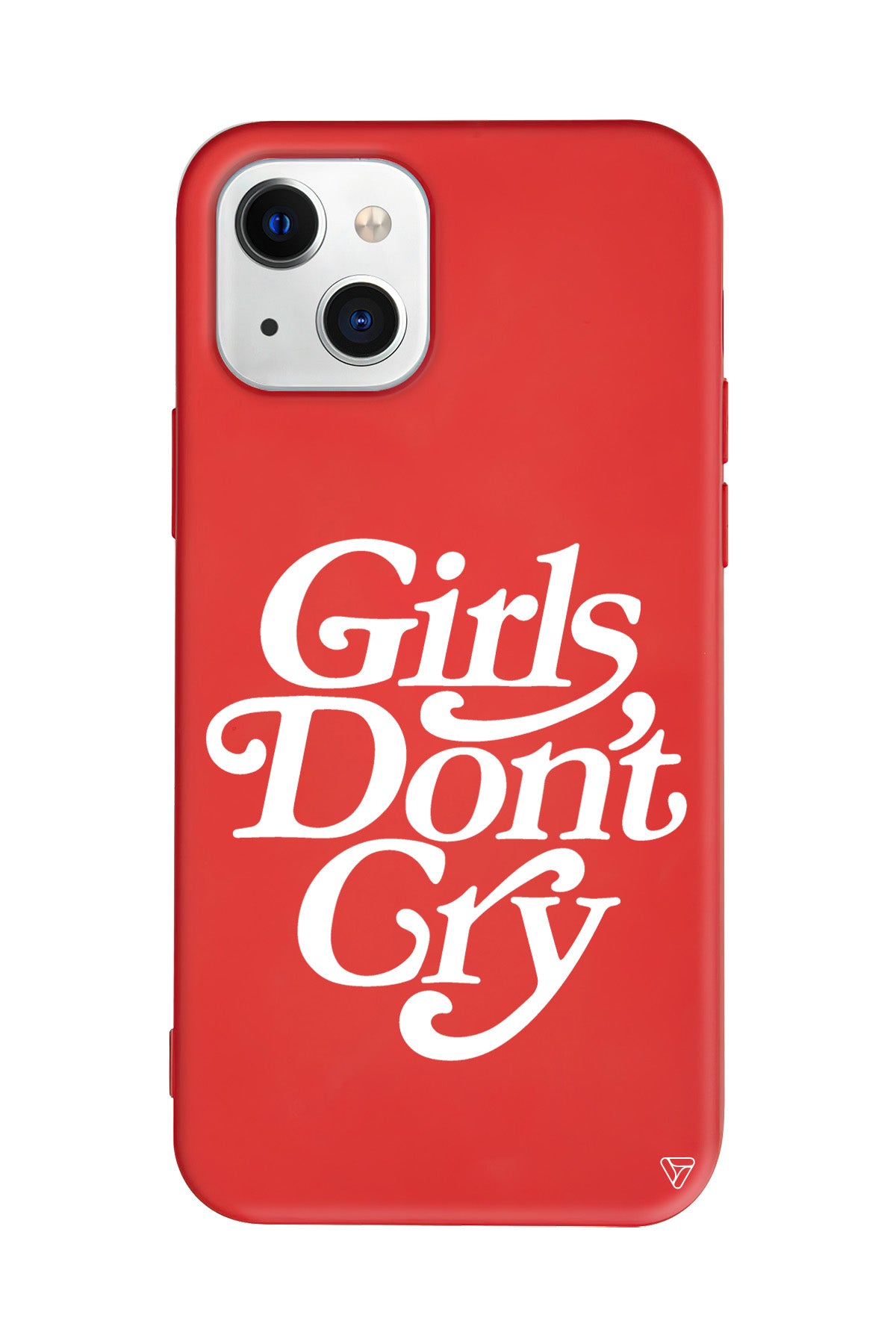 Girls Don't Gry Lansman Model İçi Kadife Silikon Telefon Kılıfı – Plus Serisine Özel
