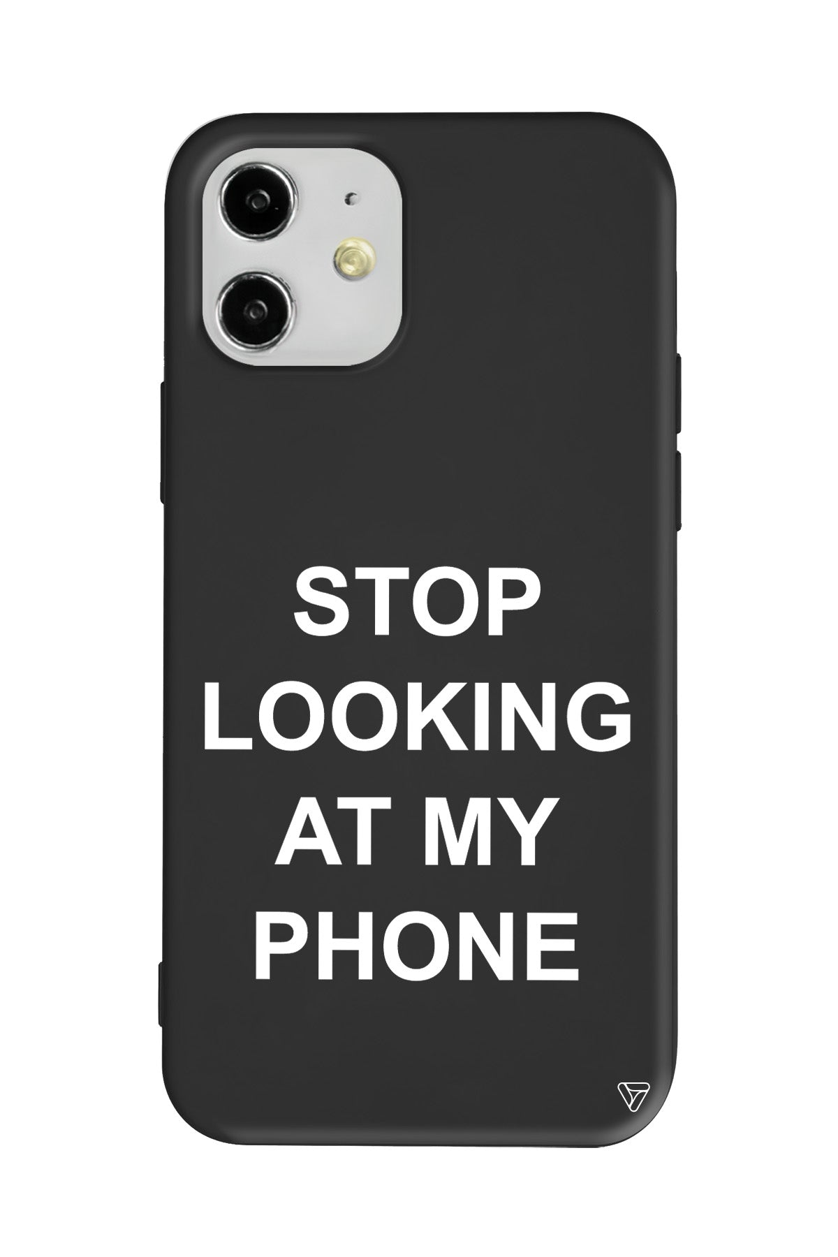 Stop Looking Lansman Model İçi Kadife Silikon Telefon Kılıfı