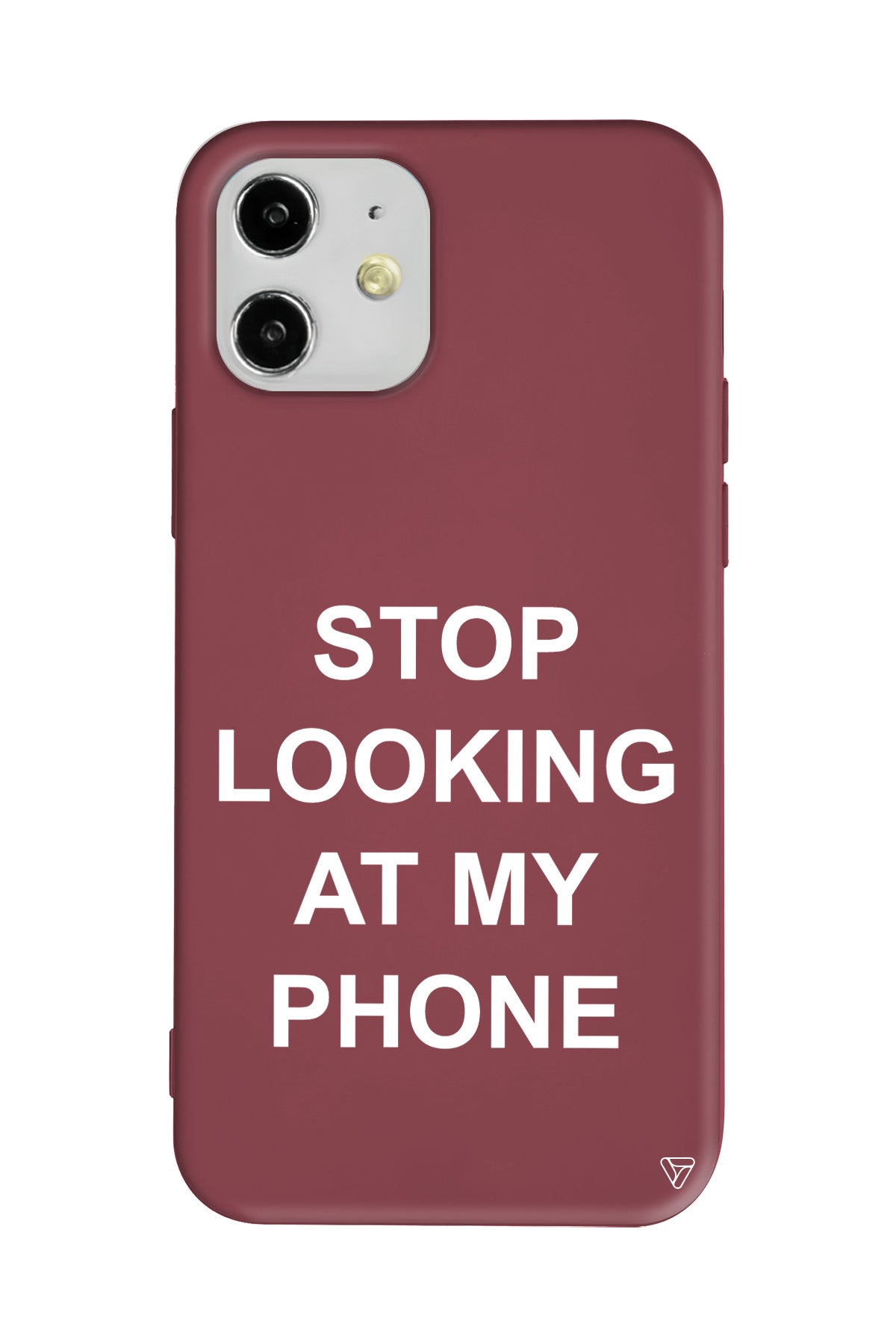 Stop Looking Lansman Model İçi Kadife Silikon Telefon Kılıfı