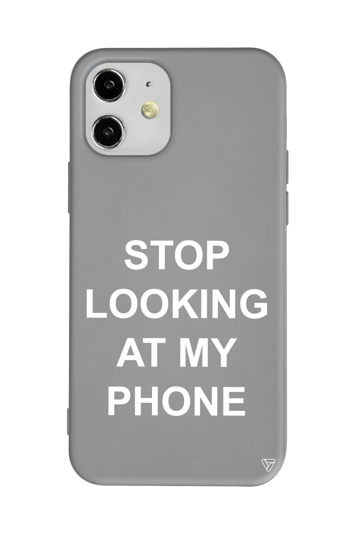 Stop Looking Lansman Model İçi Kadife Silikon Telefon Kılıfı