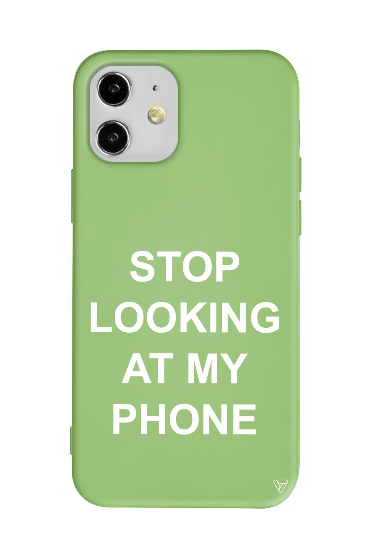 Stop Looking Lansman Model İçi Kadife Silikon Telefon Kılıfı