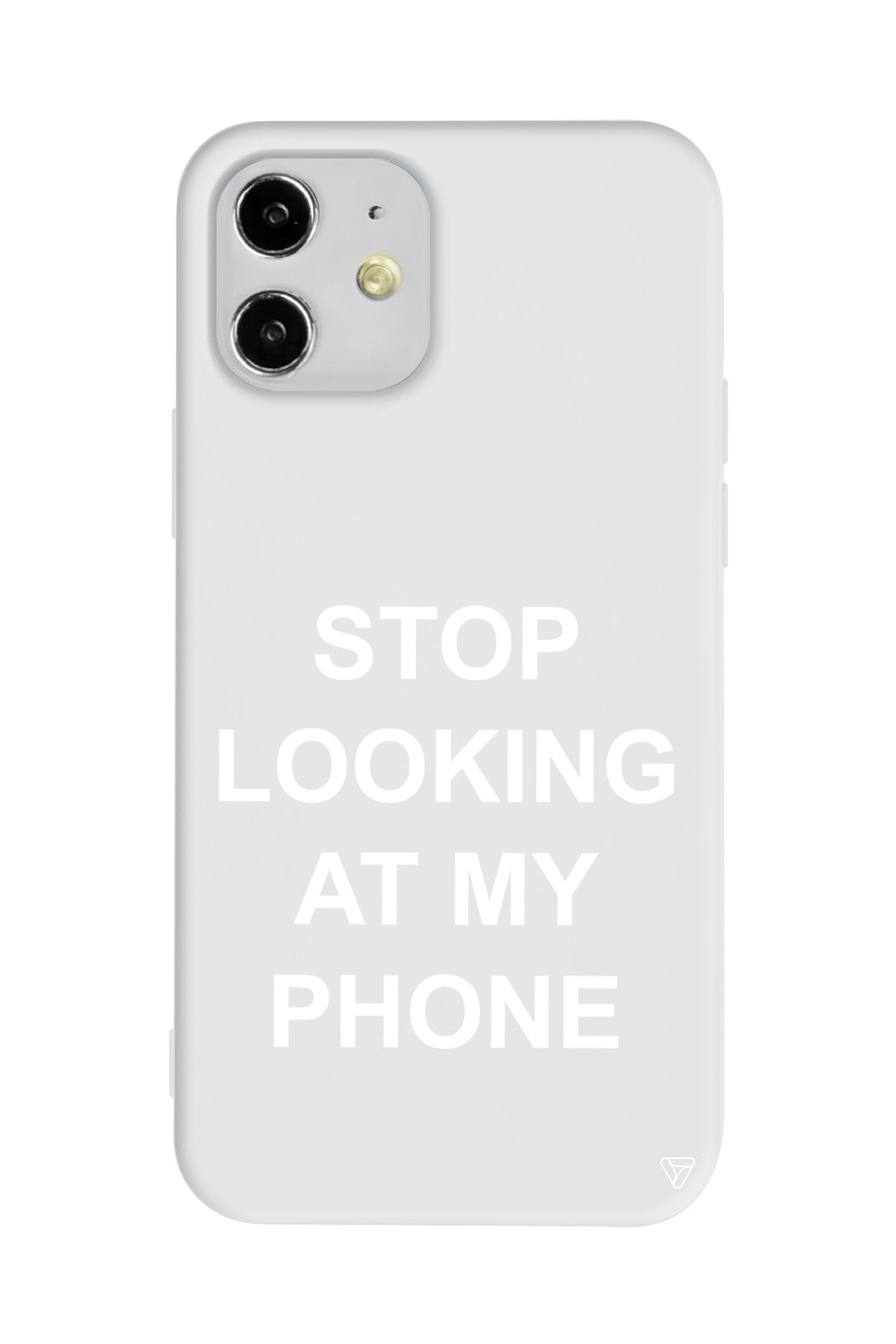 Stop Looking Lansman Model İçi Kadife Silikon Telefon Kılıfı