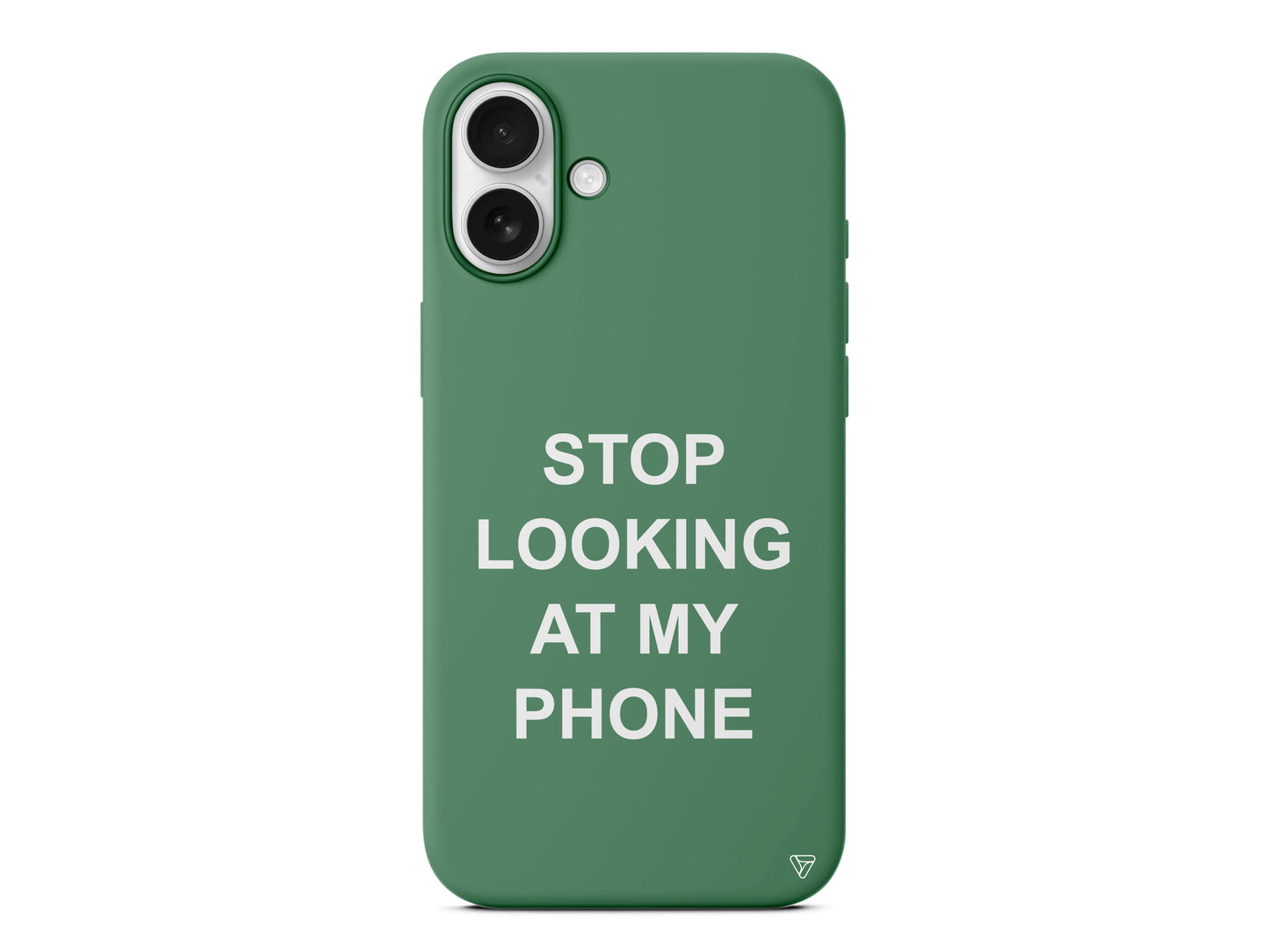 Stop Looking Lansman Model İçi Kadife Silikon Telefon Kılıfı