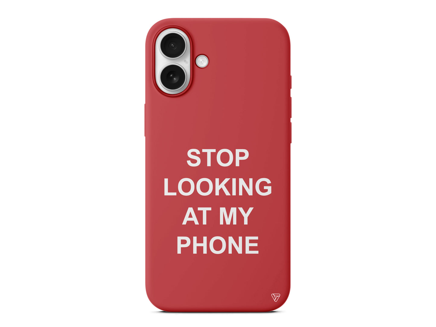 Stop Looking Lansman Model İçi Kadife Silikon Telefon Kılıfı – Plus Serisine Özel