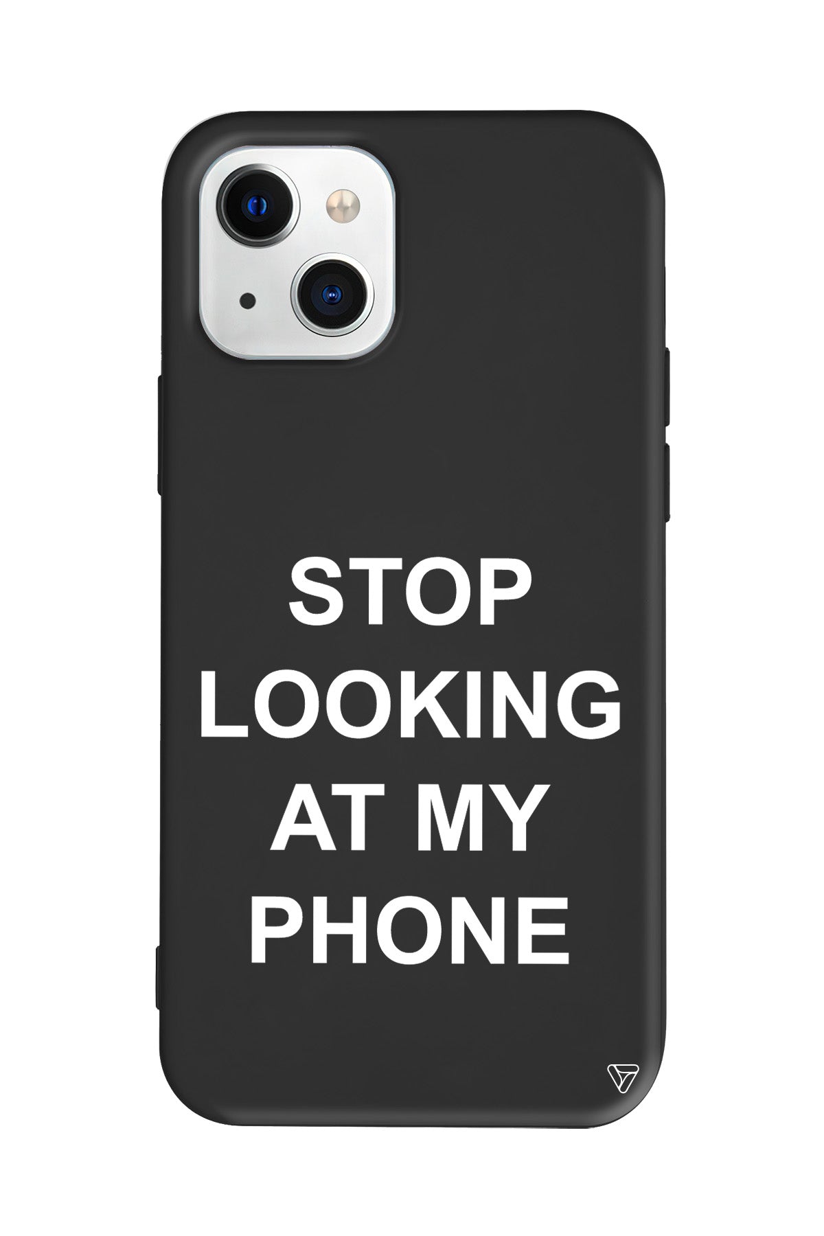 Stop Looking Lansman Model İçi Kadife Silikon Telefon Kılıfı