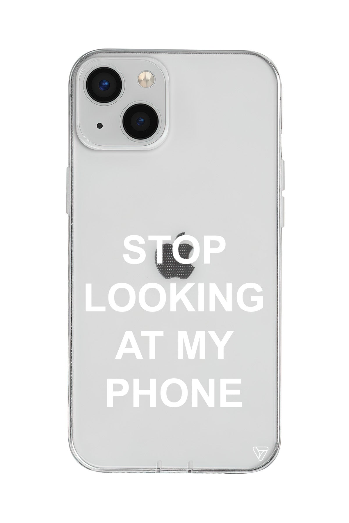 Stop Looking Lansman Model İçi Kadife Silikon Telefon Kılıfı
