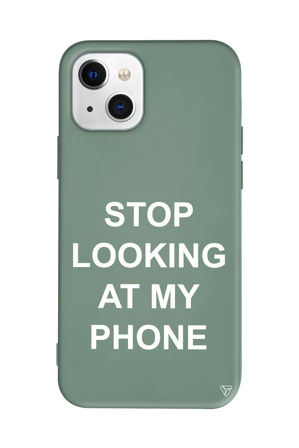 Stop Looking Lansman Model İçi Kadife Silikon Telefon Kılıfı